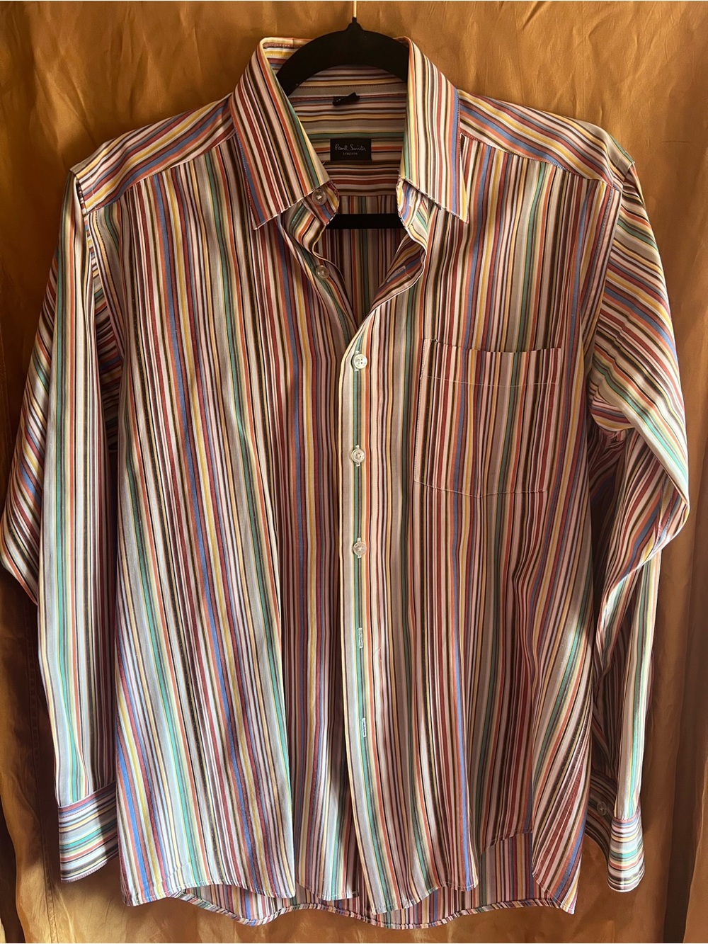 Paul Smith Men’s Multicolor Stripe Button-Up Shirt size Small
